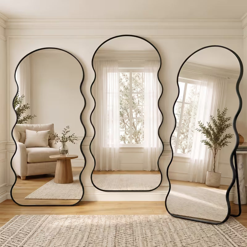 Wavy Floor Length Mirror
