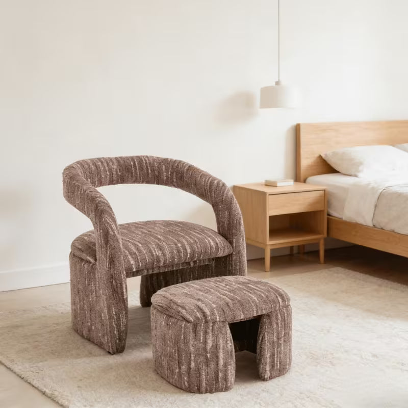 Jupe Upholstered Barrel Lounge Side Chair