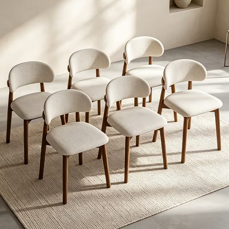 Elegant Set Of Modern Ergonomic Curved Chairs