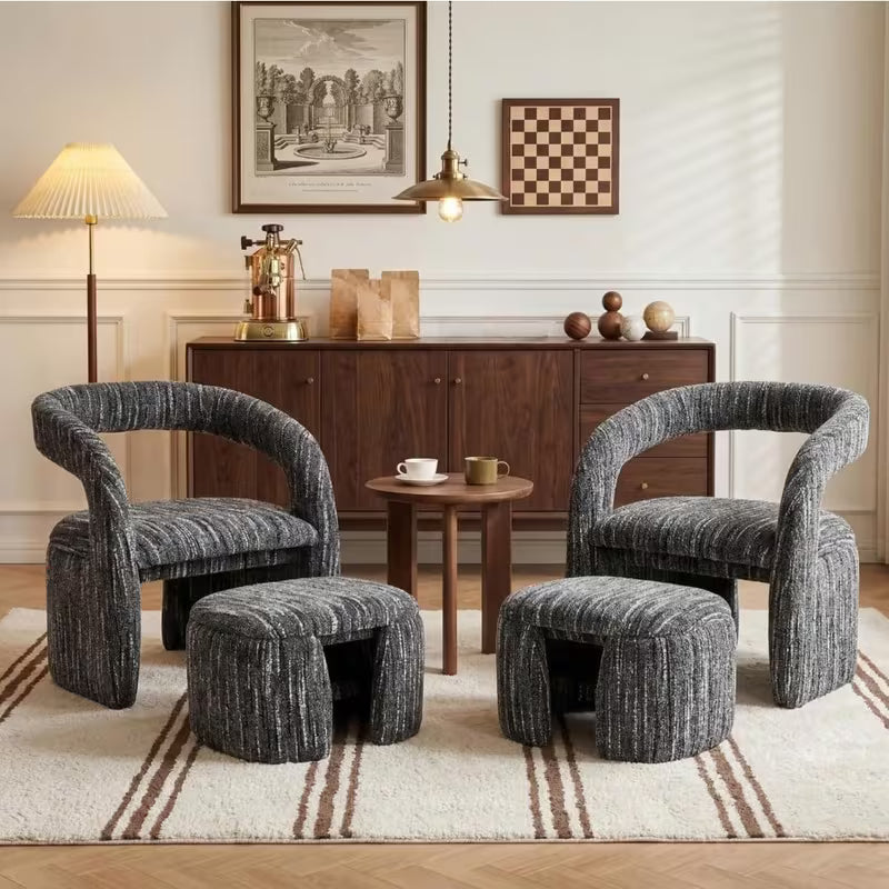 Jupe Upholstered Barrel Lounge Side Chair