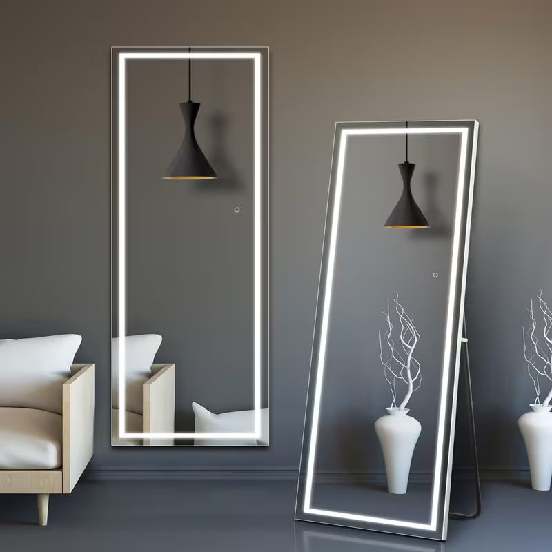 Touch Sensor Full-Length Mirror, Home Decor Essential for Bedroom Living Room