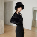 Plush 2-piece set bag and bucket hat