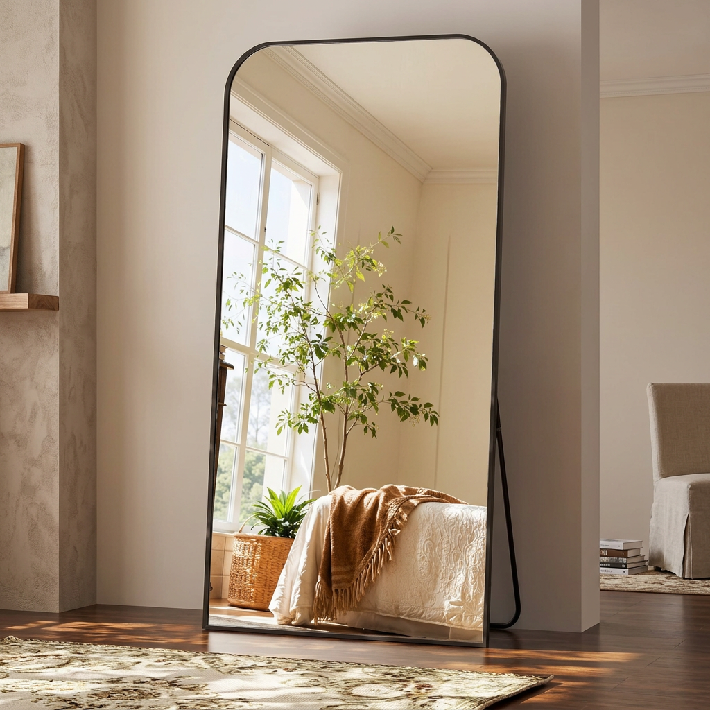 Axis Floor Standing & Wall Mountable Full Body Mirror
