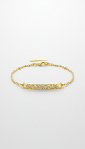 Gold Bar Bracelet With Custom Inscription