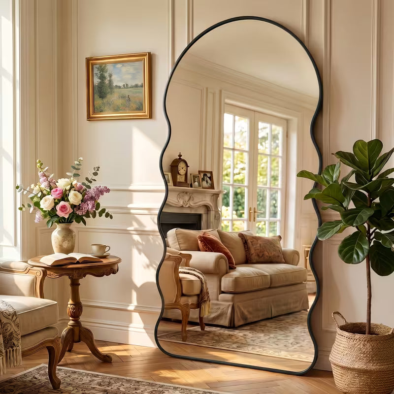 Wavy Floor Length Mirror