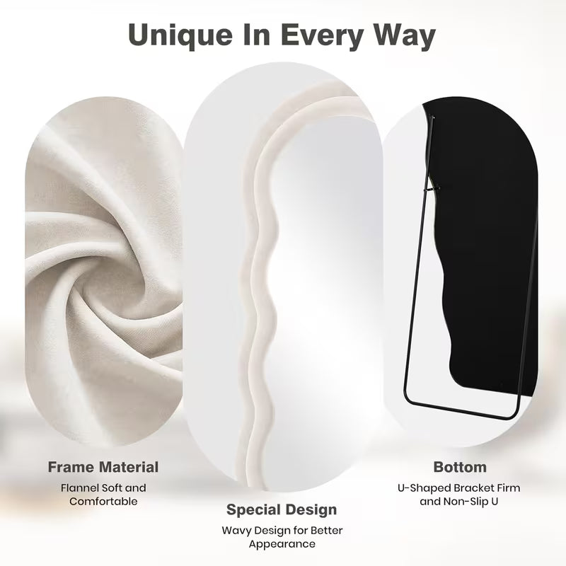 Flannel-Wrapped Mirror