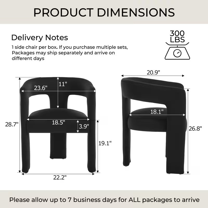 Modern Barrel Dining Chair
