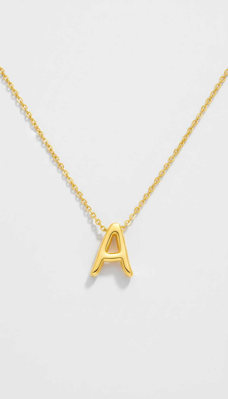 Personalized Gold Initial Necklace