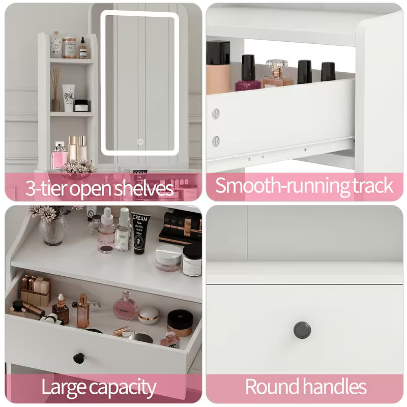 Makeup Vanity Desk with LED Lights