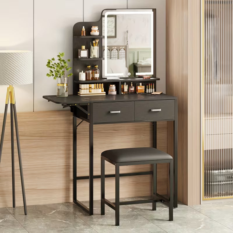 Makeup Vanity Desk with LED Lights