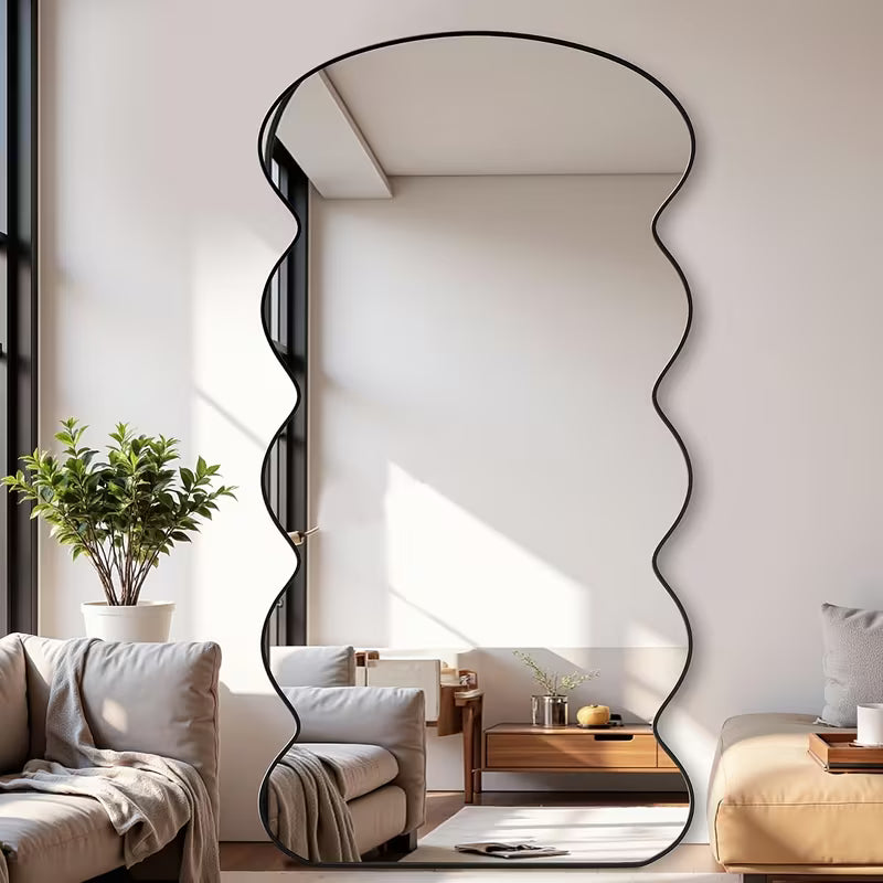 Curvy Full-Length Floor Mirror