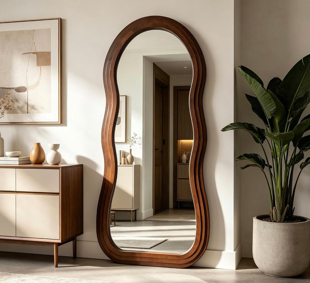 Wood Irregular Mirror