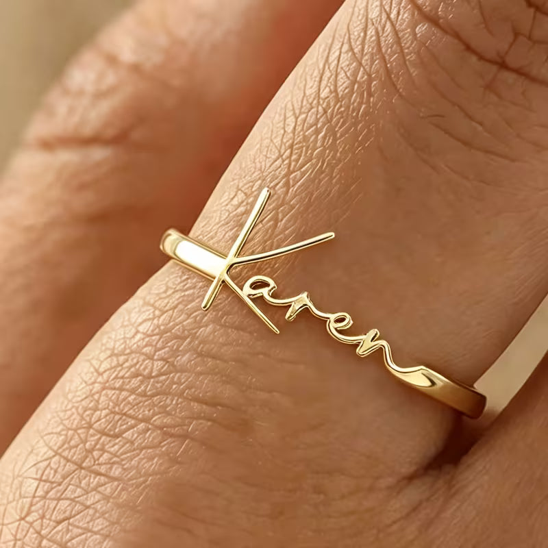 Fashion Custom Name Ring