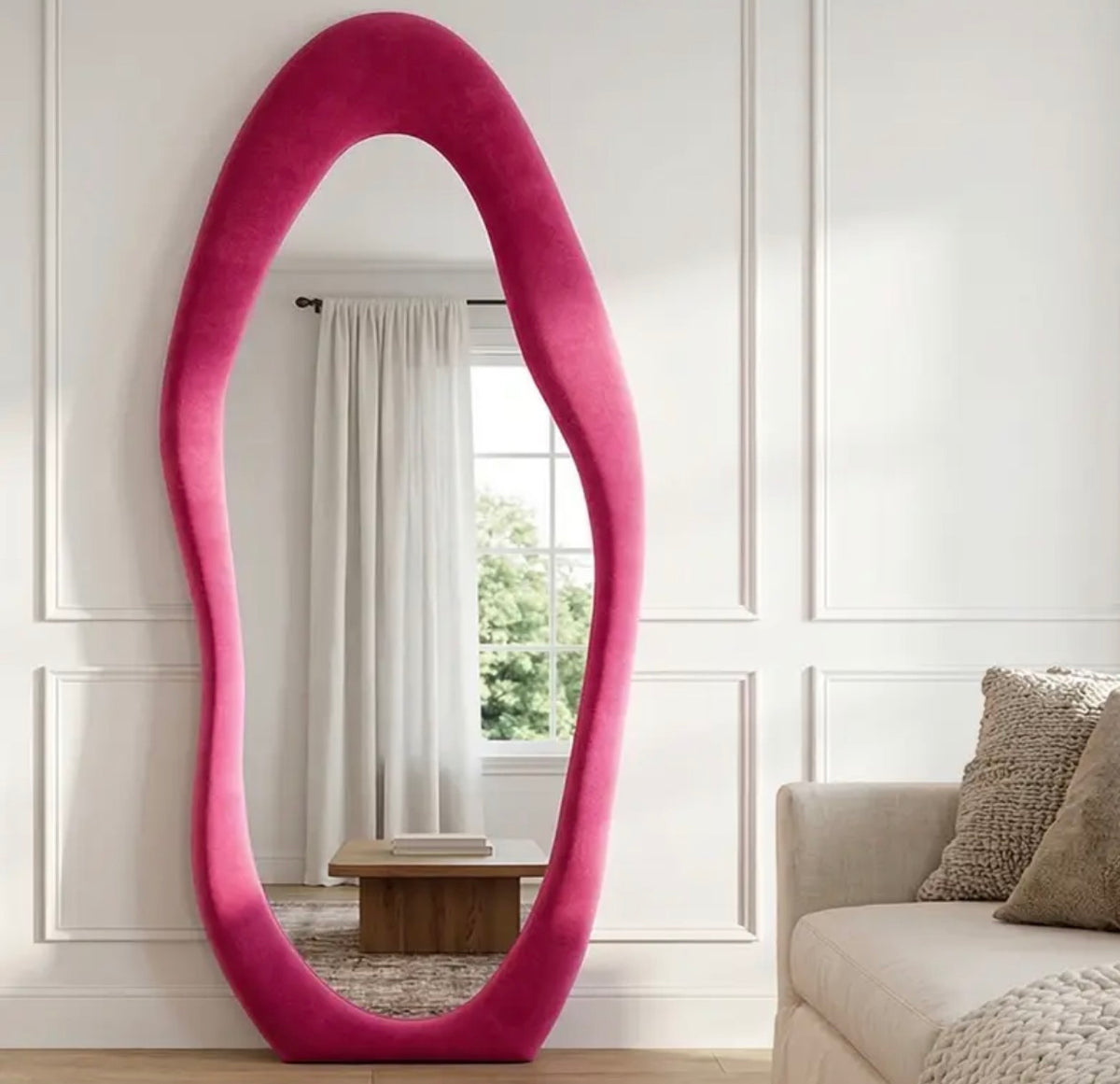 Nova Fabric Wrapped Mirror