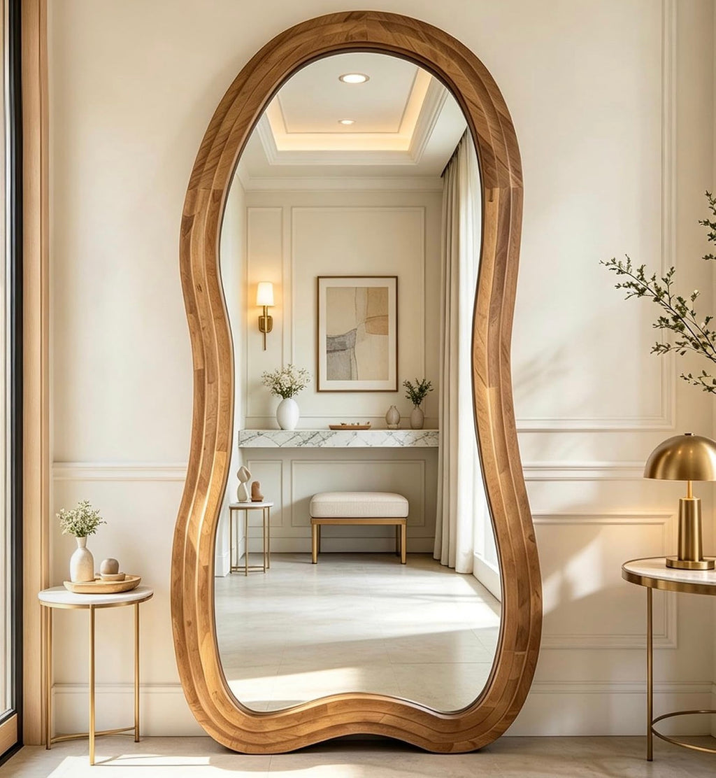 Wood Irregular Mirror