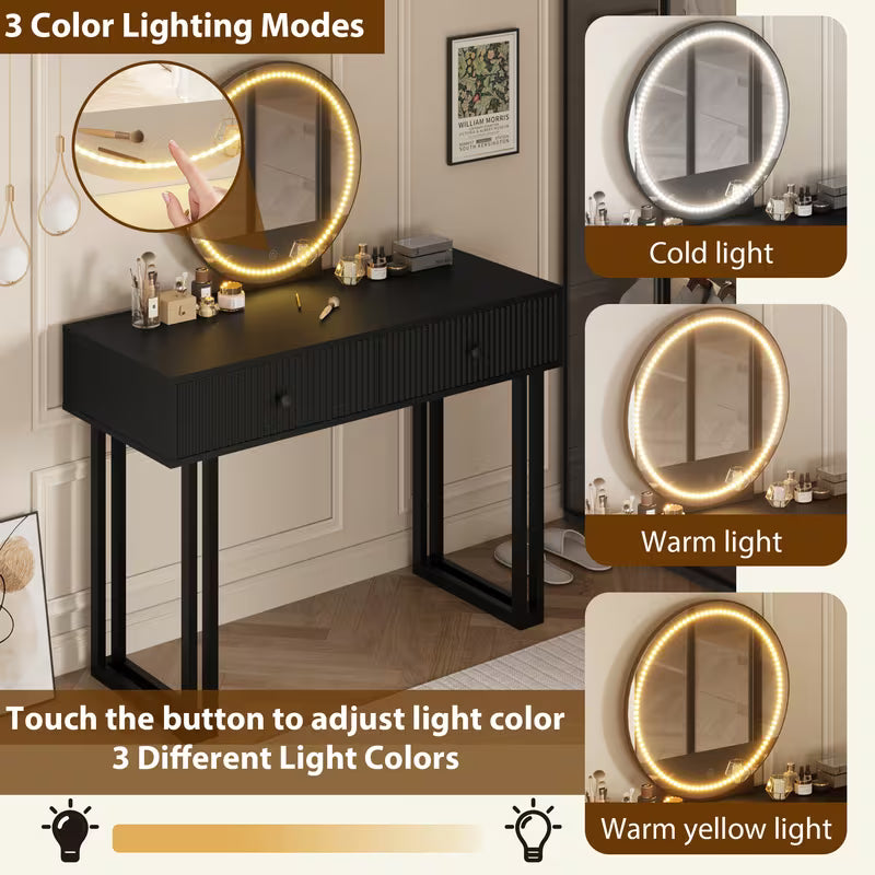 Makeup Vanity Desk with Lights