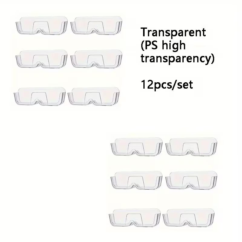 Wall-mounted glass storage box (12)