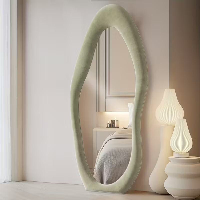 Fabric Wrapped Mirror