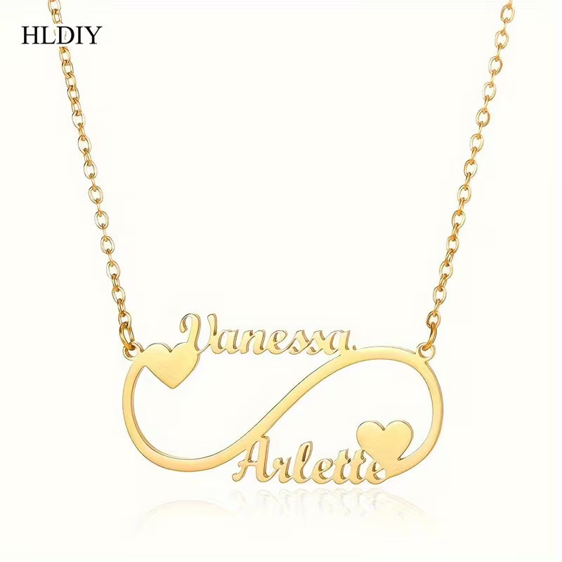 Personalized Double Name Necklace