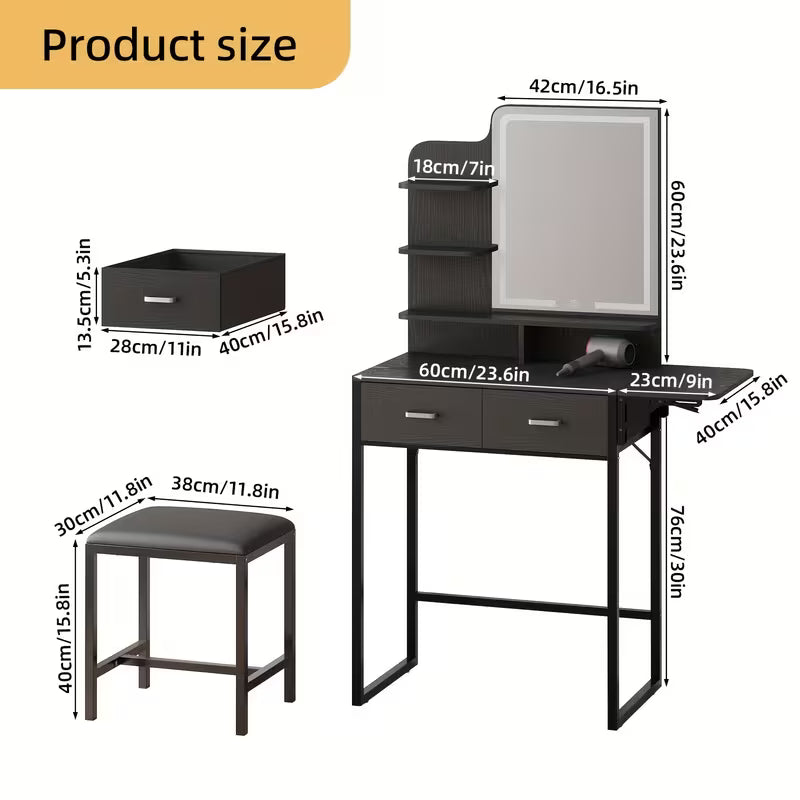 Makeup Vanity Desk with LED Lights