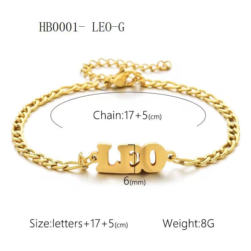 18k Zodiac Sign Bracelet