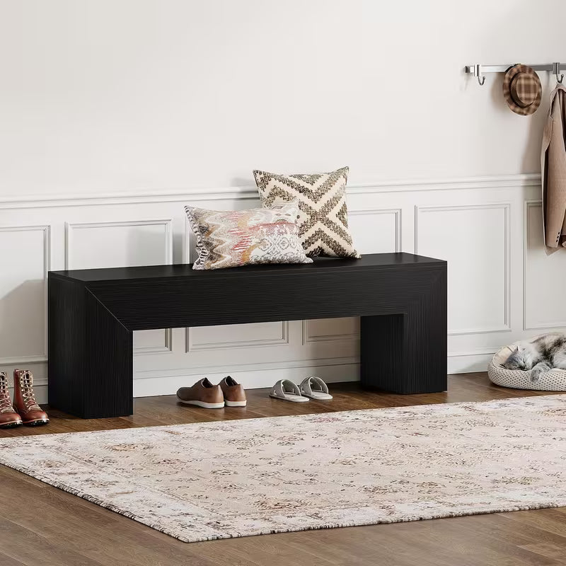 Dining Bench, Farmhouse Wooden Entryway Bench, Entry 47'