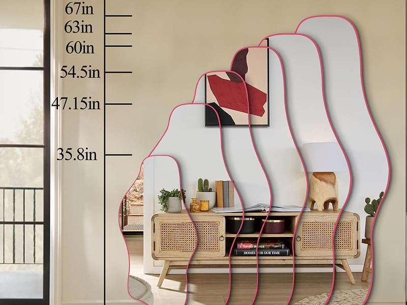 Asymmetrical Frameless Mirror