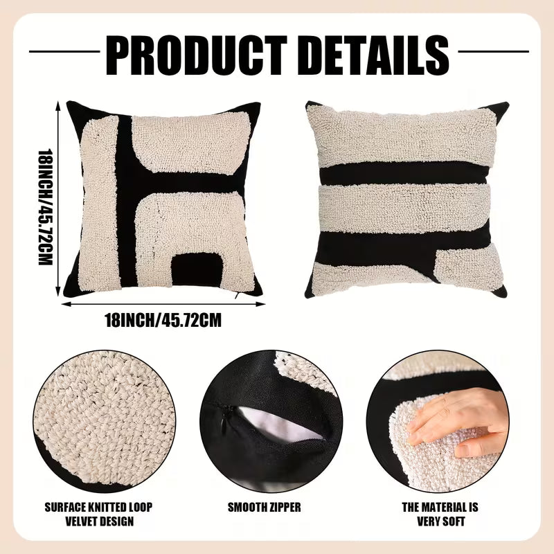 Decorative Throw Pillow Covers (2)