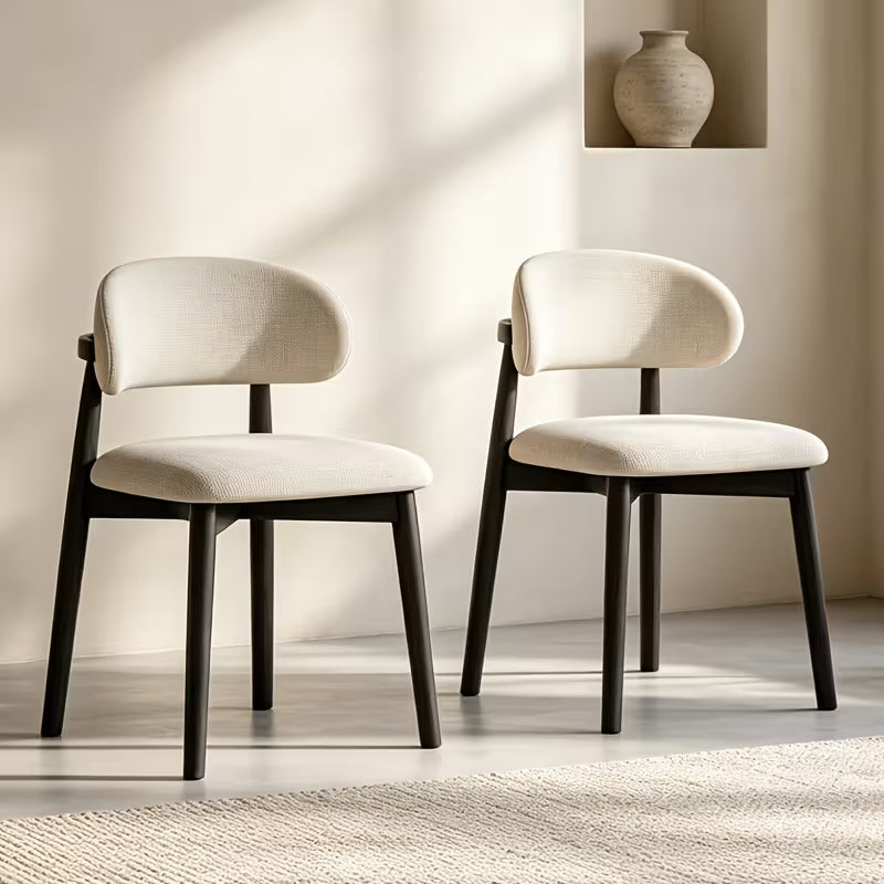 Elegant Set Of Modern Ergonomic Curved Chairs