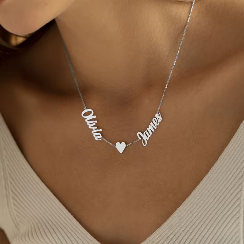 18K Gold Plated Multi-Name Necklace (2 Names)