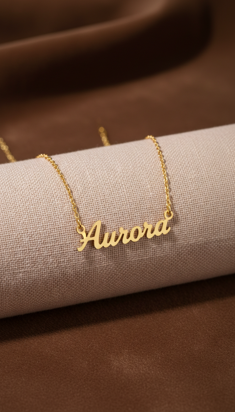 Custom Gold Name Necklace
