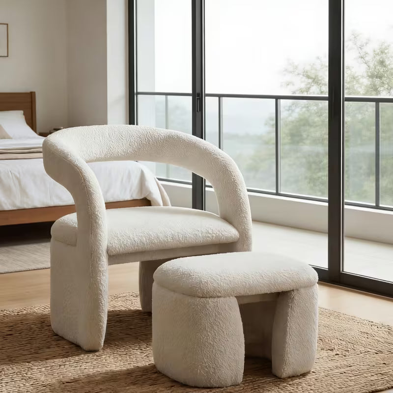 Jupe Upholstered Barrel Lounge Side Chair