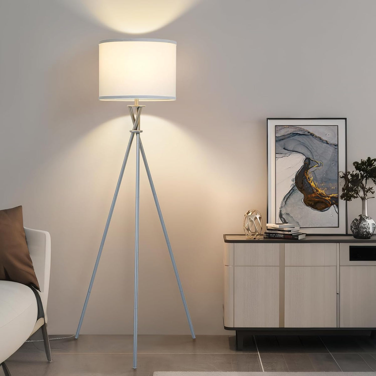Blackened Floor Lamp