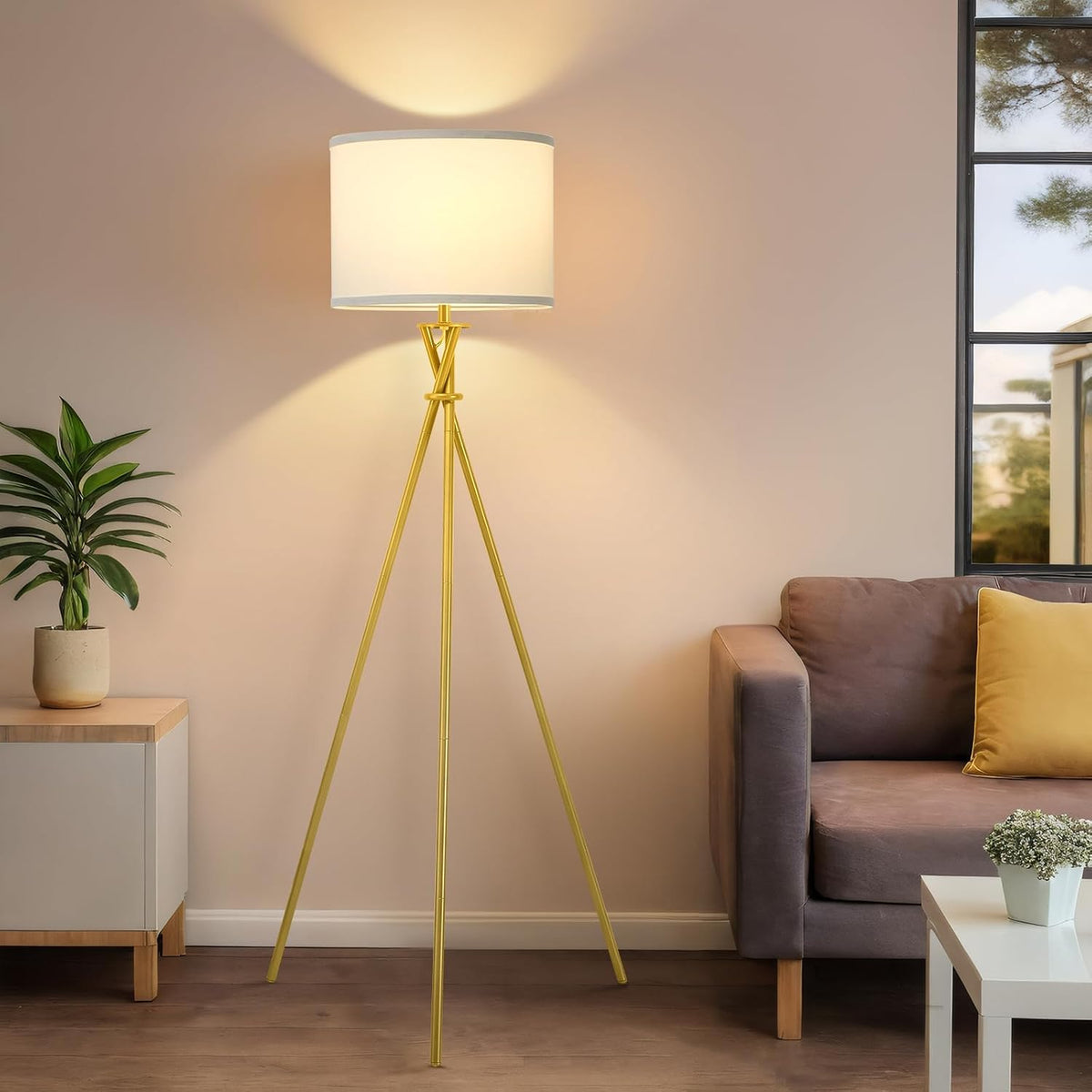 Blackened Floor Lamp