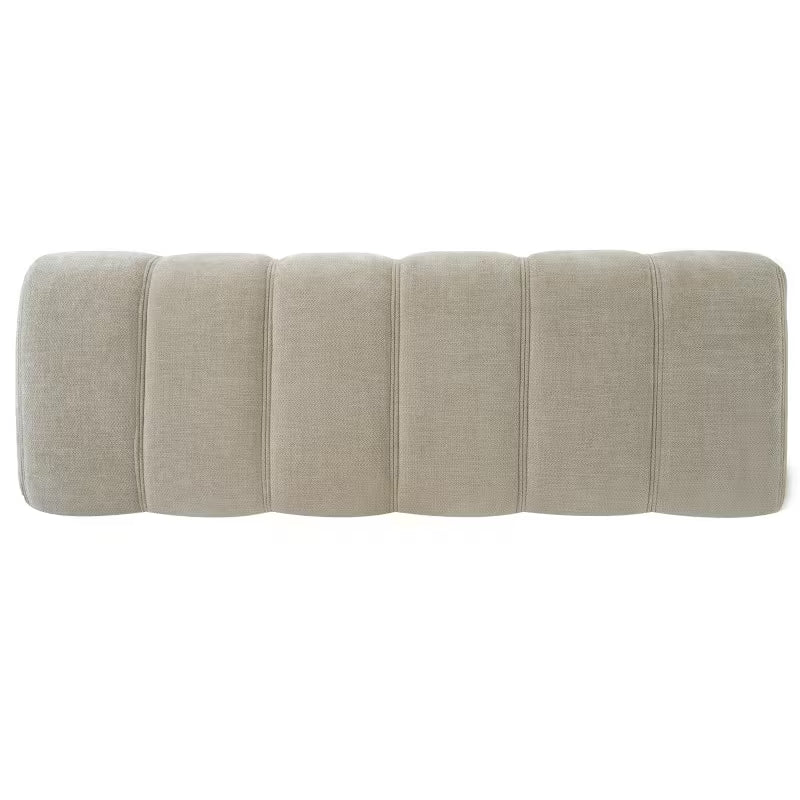 Oatmeal Chenille Bench Bench