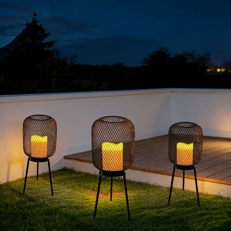 Solar-Powered Outdoor Lawn Lights