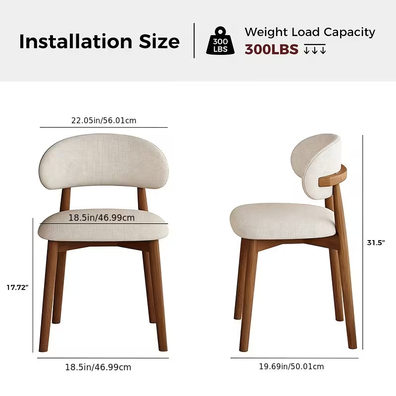Elegant Set Of Modern Ergonomic Curved Chairs