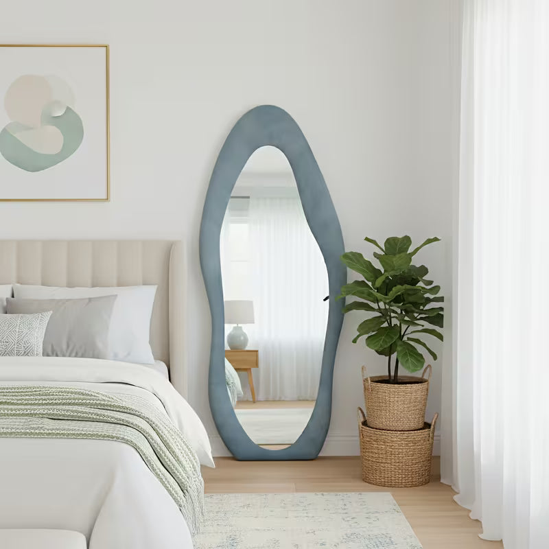 Fabric Wrapped Mirror