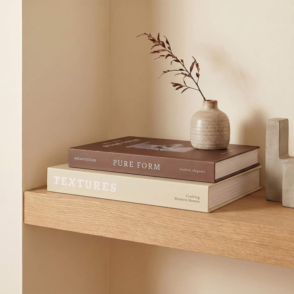 Elegant Decorative Book Boxes Set of 2