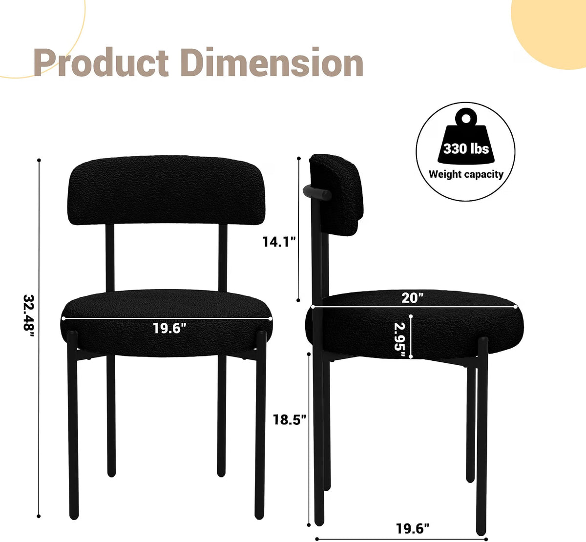 Quest Black Dining Chairs