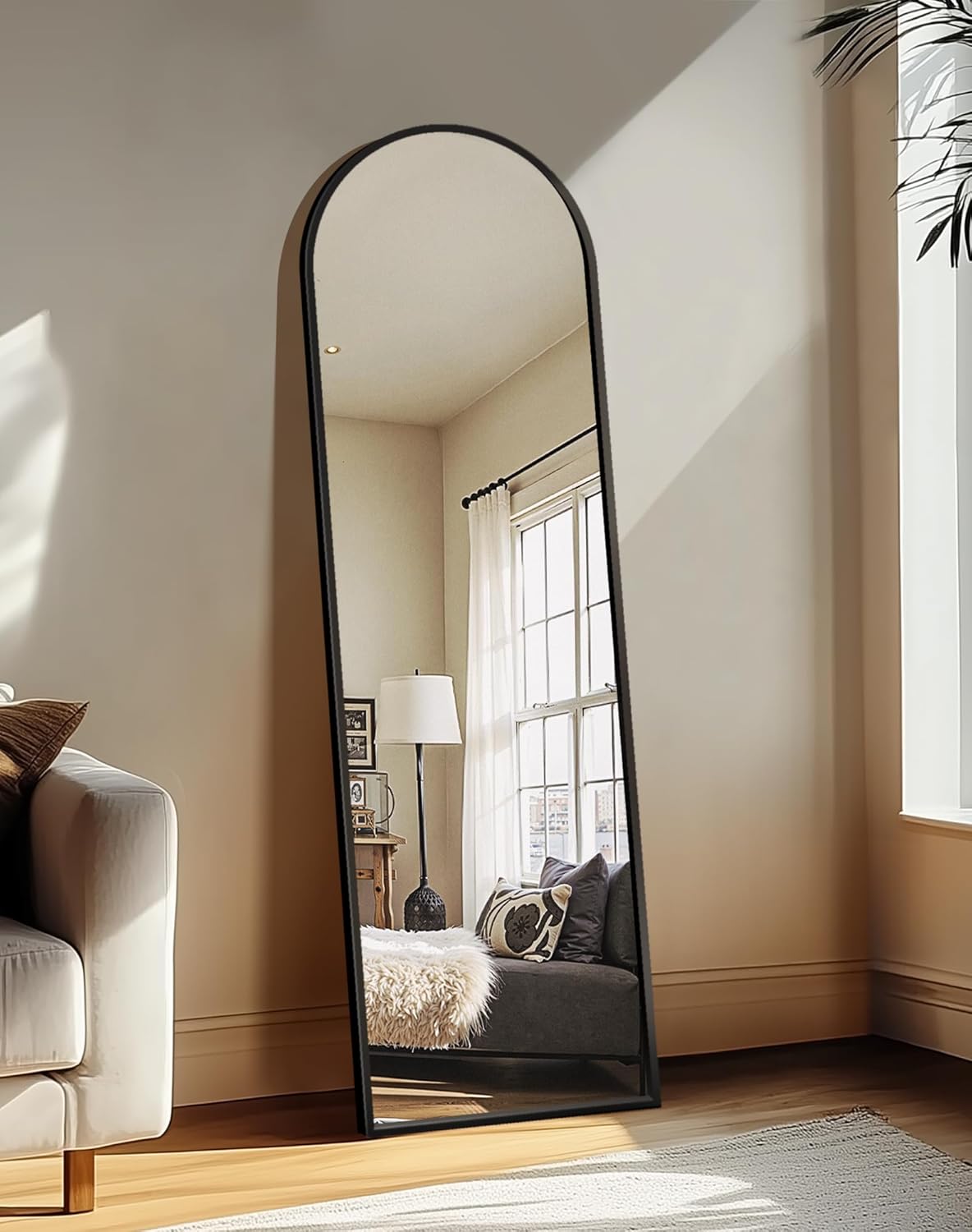 Arch Floor Standing &amp; Wall Mountable Full Body Mirror