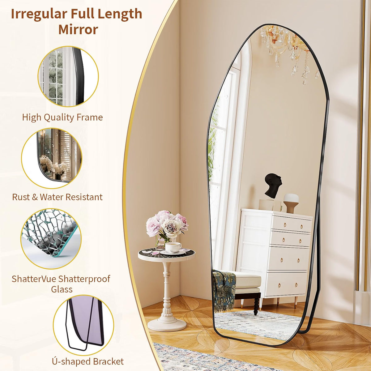 Irregular Full Length Mirror