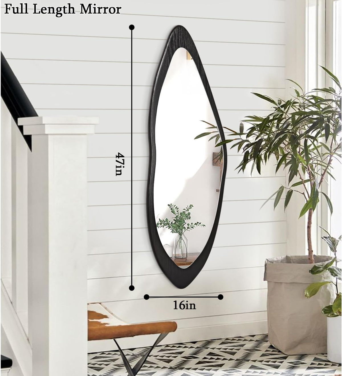 Wood Framed Wall Mirror