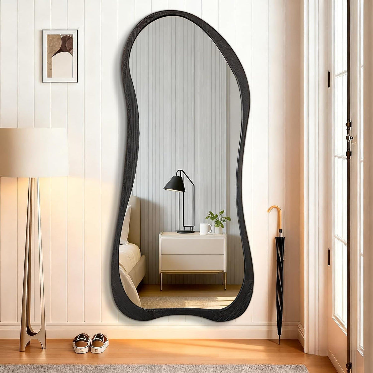 Wood Framed Wall Mirror