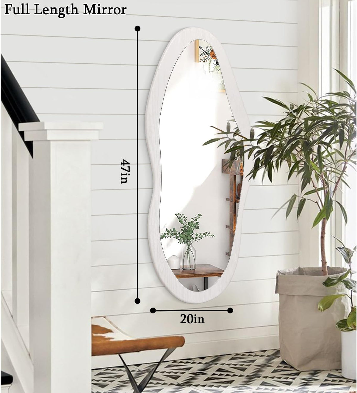 Wood Framed Wall Mirror