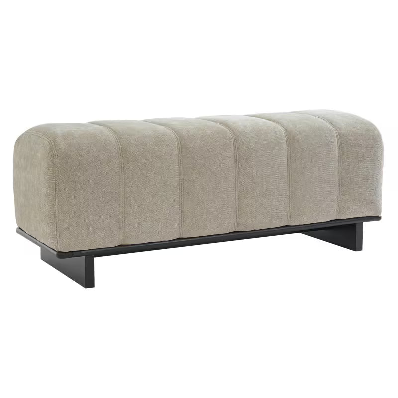 Oatmeal Chenille Bench Bench
