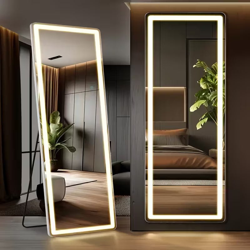 Touch Sensor Full-Length Mirror, Home Decor Essential for Bedroom Living Room