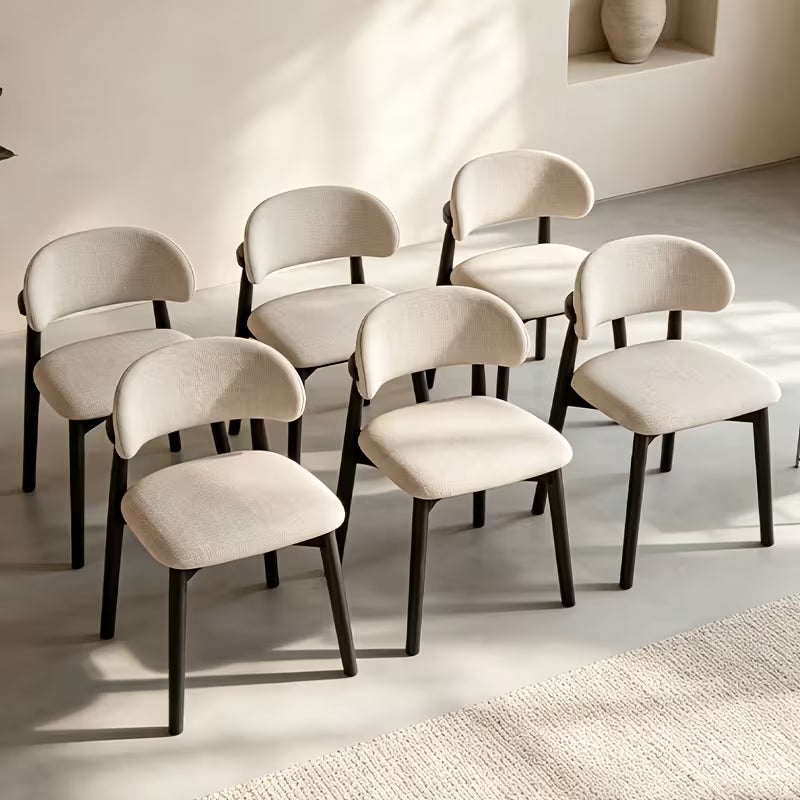 Elegant Set Of Modern Ergonomic Curved Chairs