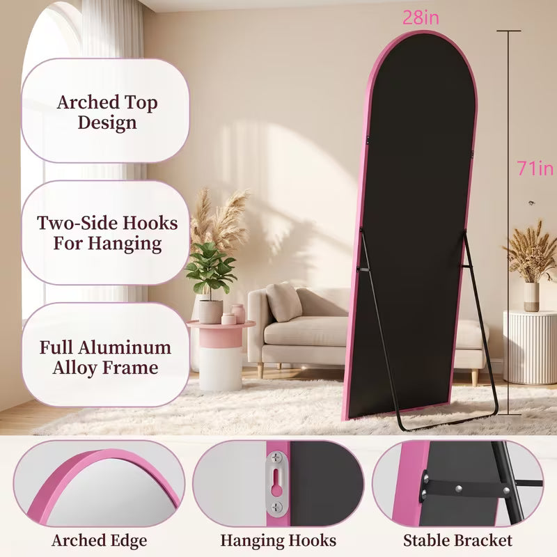 Pinky Full length Arched Mirror HD