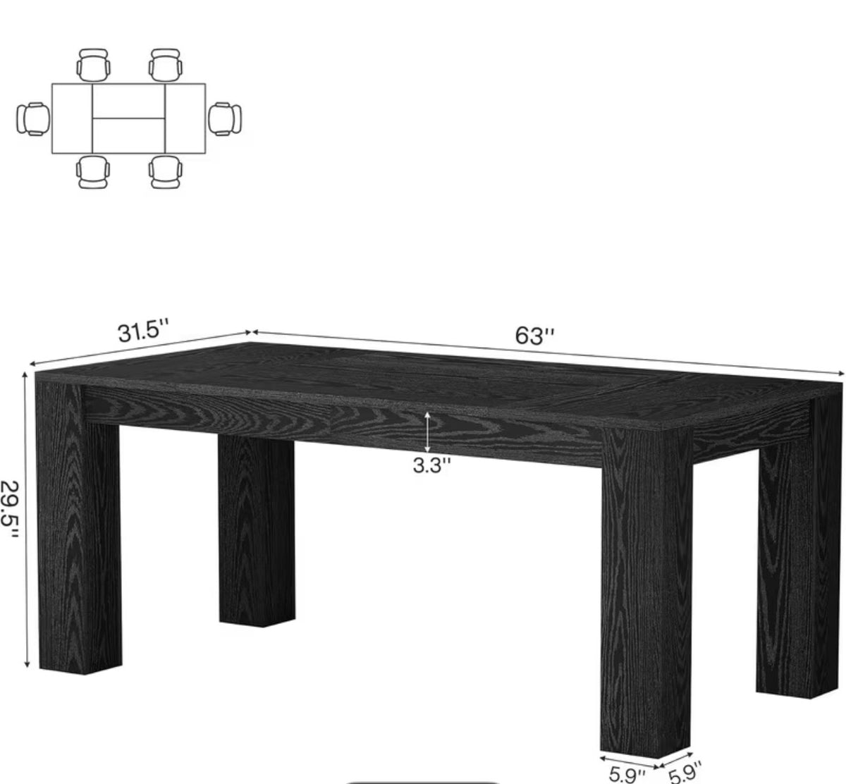 Modern Rectangular Table